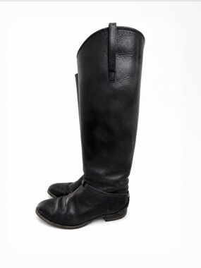 Frye Black Over-The-Knee Leather Riding Boots - Size 8.5